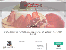 Tablet Screenshot of lapappardella.com